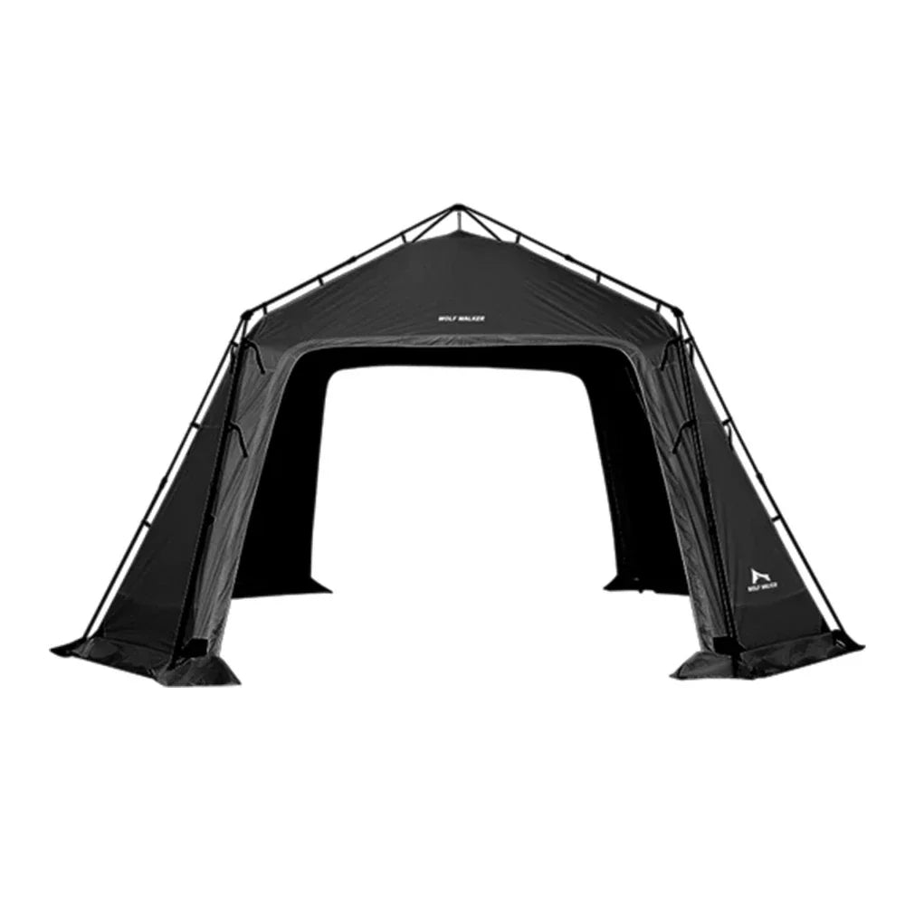 TREKKA Auto-Open Large Camping Canopy Tent - Ripstop Oxford Fabric, Fast Setup, Heavy-Duty Steel Frame - Black
