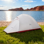 TREKKA Ultralight Silicone-Coated Hiking Tent - Windproof, Waterproof, Compact Backpacking Shelter - Grey