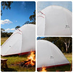 TREKKA Ultralight Silicone-Coated Hiking Tent - Windproof, Waterproof, Compact Backpacking Shelter - Grey