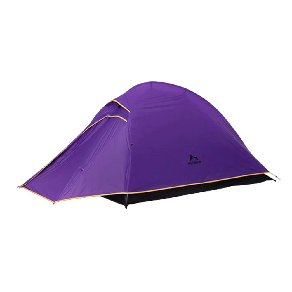 TREKKA Ultralight Silicone-Coated Hiking Tent - Windproof, Waterproof, Compact Backpacking Shelter - Purple