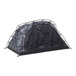 TREKKA Kangaroo-Style Camping Tent - Large Front Vestibule, Windproof & Waterproof, Stable Freestanding 2-Person Shelter - Grey Camo