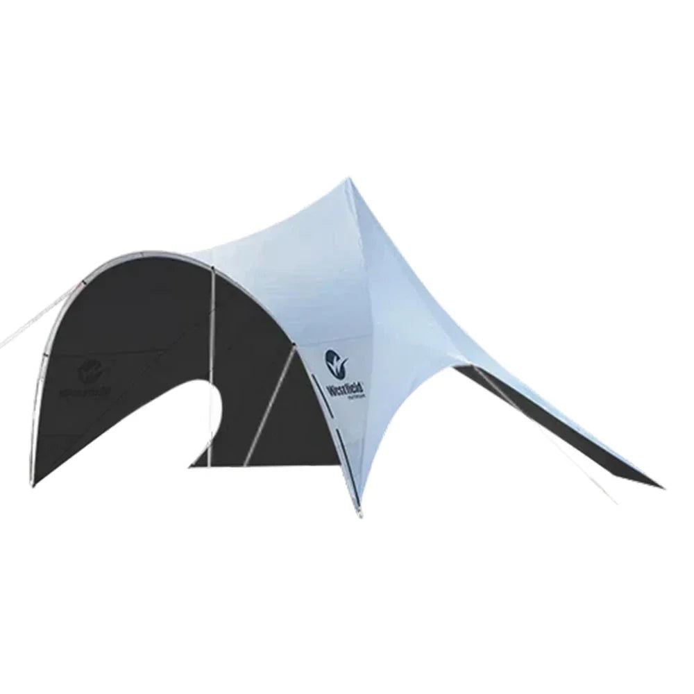 TREKKA Outdoor Sun Shelter Canopy - UV-Resistant Blackout Coating, Wide Shading Coverage, Stable Multi-Point Support - White