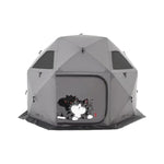 TREKKA Automatic Pop-Up Camping Tent - Instant Setup, Stable Dome Structure, Ventilated Windows, Spacious 2-4 Person Outdoor Shelter - Elephant Grey
