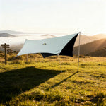 TREKKA 20 Square Meter Hexagonal Blackout Canopy - UPF50 Plus Sun Protection Oxford Shade Shelter - Mint Green