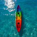 TREKKA 2-Person Kayak Stable Design Multiple Drainage Holes Comfortable Seating Ideal for Lakes & Rivers