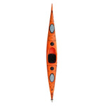 TREKKA Single Kayak Eco-Friendly LLDPE Durable Design Adjustable Footrests 486cm Ideal for Lakes & Rivers - Red