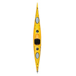 TREKKA Single Kayak Eco-Friendly LLDPE Durable Design Adjustable Footrests 486cm Ideal for Lakes & Rivers - Yellow