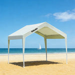 TREKKA Outdoor Pop-Up Gazebo - 3x3m Canopy Only Reinforced Steel Frame Waterproof & UV-Resistant Fabric Wind-Stable Structure Quick Assembly - Ivory White