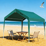 TREKKA Outdoor Pop-Up Gazebo - 3x3m Canopy Only Reinforced Steel Frame Waterproof & UV-Resistant Fabric Wind-Stable Structure Quick Assembly - Green