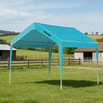 TREKKA Outdoor Pop-Up Gazebo - 3x3m Canopy Only Reinforced Steel Frame Waterproof & UV-Resistant Fabric Wind-Stable Structure Quick Assembly - Blue