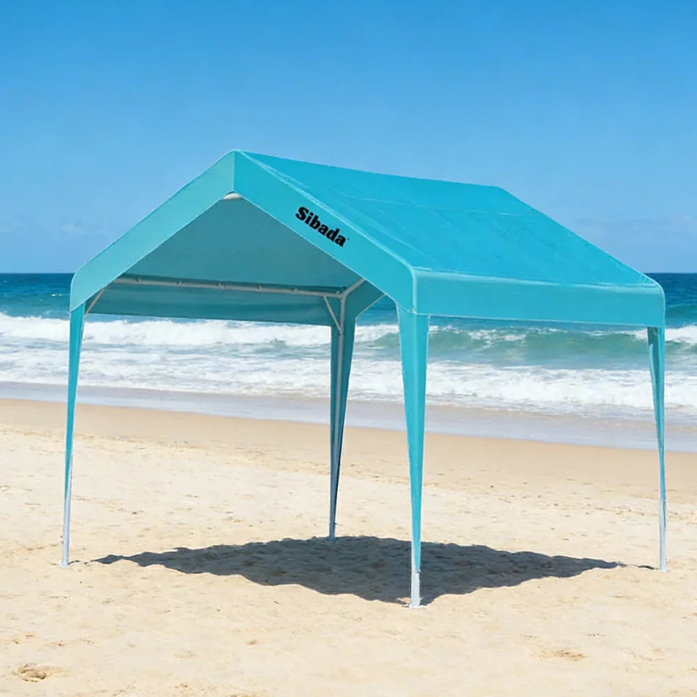 TREKKA Outdoor Pop-Up Gazebo - 3x3m Canopy Only Reinforced Steel Frame Waterproof & UV-Resistant Fabric Wind-Stable Structure Quick Assembly - Blue