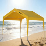 TREKKA Outdoor Pop-Up Gazebo - 3x3m Canopy Only Reinforced Steel Frame Waterproof & UV-Resistant Fabric Wind-Stable Structure Quick Assembly - Yellow