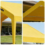 TREKKA Outdoor Pop-Up Gazebo - 3x3m Canopy Only Reinforced Steel Frame Waterproof & UV-Resistant Fabric Wind-Stable Structure Quick Assembly - Yellow