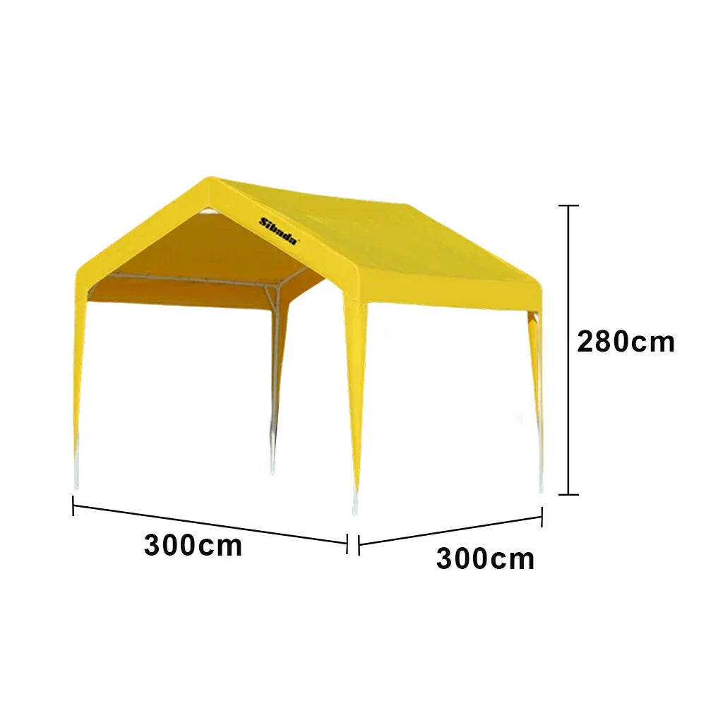 TREKKA Outdoor Pop-Up Gazebo - 3x3m Canopy Only Reinforced Steel Frame Waterproof & UV-Resistant Fabric Wind-Stable Structure Quick Assembly - Yellow