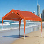 TREKKA Outdoor Pop-Up Gazebo - 3x3m Canopy Only Reinforced Steel Frame Waterproof & UV-Resistant Fabric Wind-Stable Structure Quick Assembly - Orange