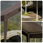 TREKKA Outdoor Pop-Up Gazebo - 3x3m Canopy Only Reinforced Steel Frame Waterproof & UV-Resistant Fabric Wind-Stable Structure Quick Assembly - Coffee