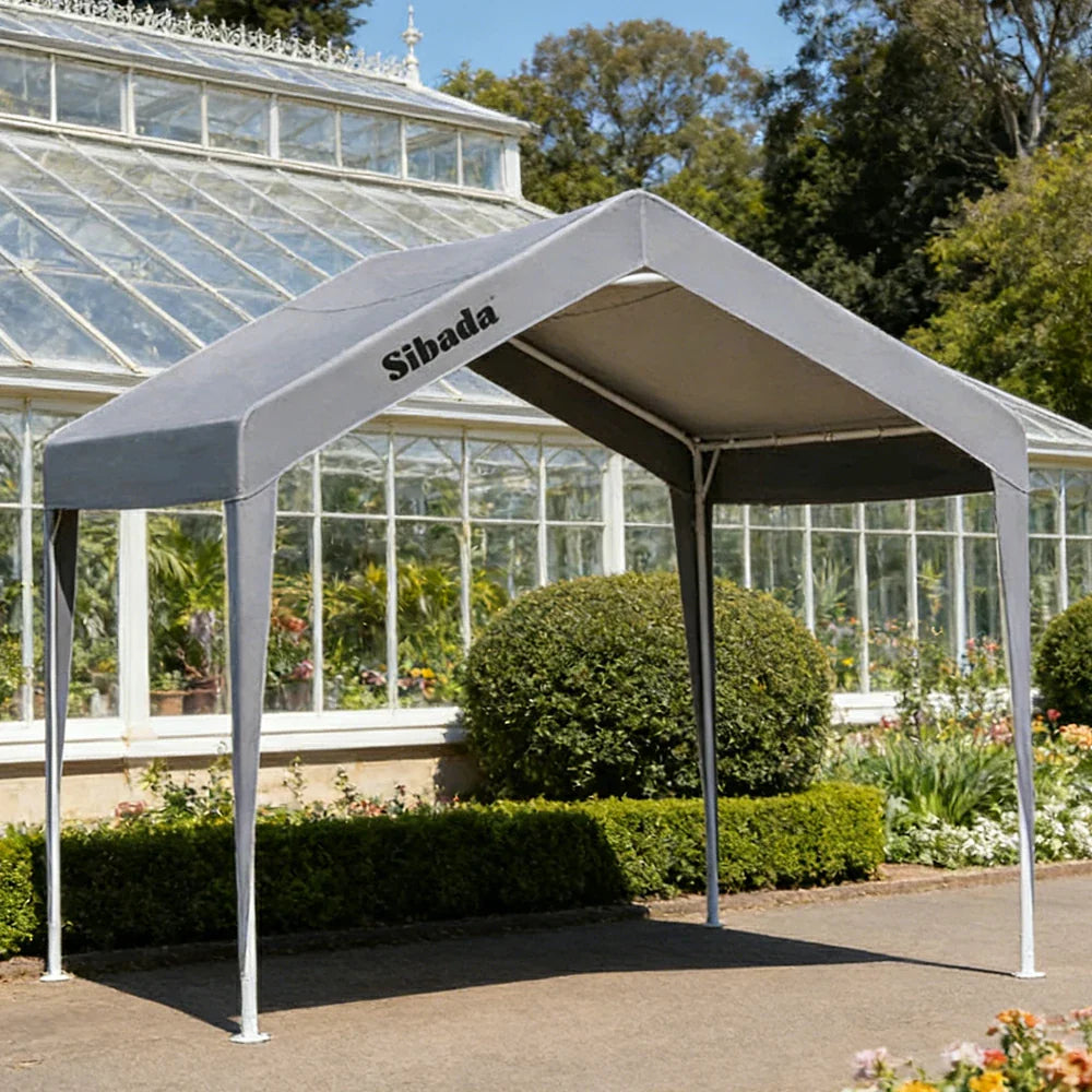 TREKKA Outdoor Pop-Up Gazebo - 3x3m Canopy Only Reinforced Steel Frame Waterproof & UV-Resistant Fabric Wind-Stable Structure Quick Assembly - Grey