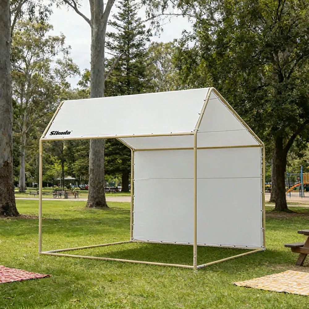 TREKKA Outdoor Pop-Up Gazebo 2/3m Canopy Reinforced Steel Frame Waterproof & UV-Resistant Fabric Wind-Stable Structure Quick Assembly - White