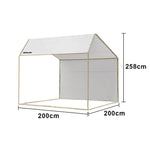 TREKKA Outdoor Pop-Up Gazebo 2/3m Canopy Reinforced Steel Frame Waterproof & UV-Resistant Fabric Wind-Stable Structure Quick Assembly - White
