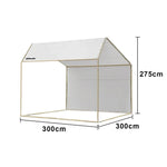 TREKKA Outdoor Pop-Up Gazebo 2/3m Canopy Reinforced Steel Frame Waterproof & UV-Resistant Fabric Wind-Stable Structure Quick Assembly - White