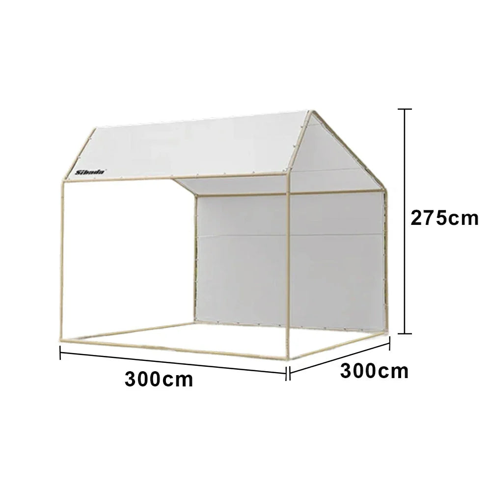 TREKKA Outdoor Pop-Up Gazebo 2/3m Canopy Reinforced Steel Frame Waterproof & UV-Resistant Fabric Wind-Stable Structure Quick Assembly - White