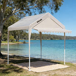 TREKKA Outdoor Pop-Up Gazebo - 3x3m Canopy Only with Wave Edge Awning Reinforced Steel Frame Waterproof & UV50+ Fabric Wind-Stable Structure Quick Assembly - Beige