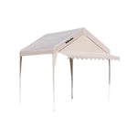 TREKKA Outdoor Pop-Up Gazebo - 3x3m Canopy Only with Wave Edge Awning Reinforced Steel Frame Waterproof & UV50+ Fabric Wind-Stable Structure Quick Assembly - Beige