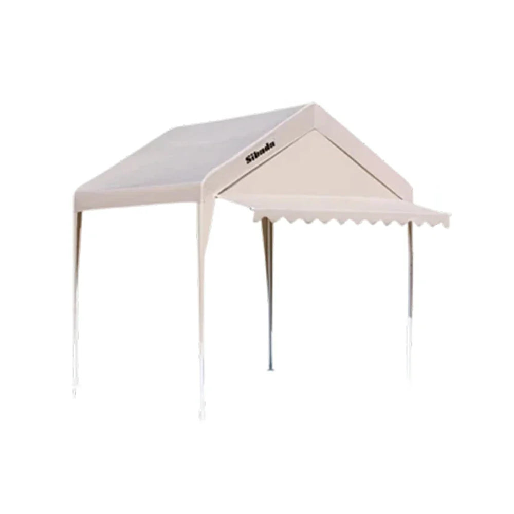 TREKKA Outdoor Pop-Up Gazebo - 3x3m Canopy Only with Wave Edge Awning Reinforced Steel Frame Waterproof & UV50+ Fabric Wind-Stable Structure Quick Assembly - Beige