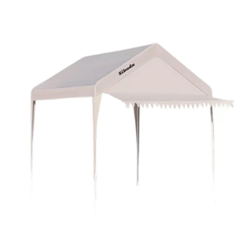 TREKKA Outdoor Pop-Up Gazebo - 3x3m Canopy Only with Triangle Edge Awning Reinforced Steel Frame Waterproof & UV50+ Fabric Wind-Stable Structure Quick Assembly - Beige