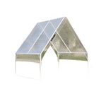 TREKKA Extra-Thick Outdoor Canopy Tent - 3x3m Fully Transparent Cover Reinforced Steel Frame Wind-Stable Structure Waterproof & UV-Resistant Material - Clear