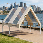 TREKKA Extra-Thick Outdoor Canopy Tent - 3x4m Cover with Dual Transparent Panels Reinforced Steel Frame Wind-Stable Structure Waterproof & UV-Resistant Material - Clear