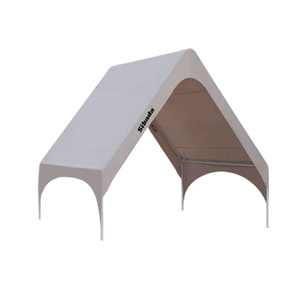 TREKKA Extra-Thick Outdoor Canopy Tent - 3x4m Cover with Dual Transparent Panels Reinforced Steel Frame Wind-Stable Structure Waterproof & UV-Resistant Material - Clear