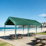 TREKKA Heavy-Duty Outdoor Canopy Tent - 3x6m Large Canopy Reinforced Steel Frame Waterproof & UV-Resistant Fabric Wind-Stable Structure - Army Green