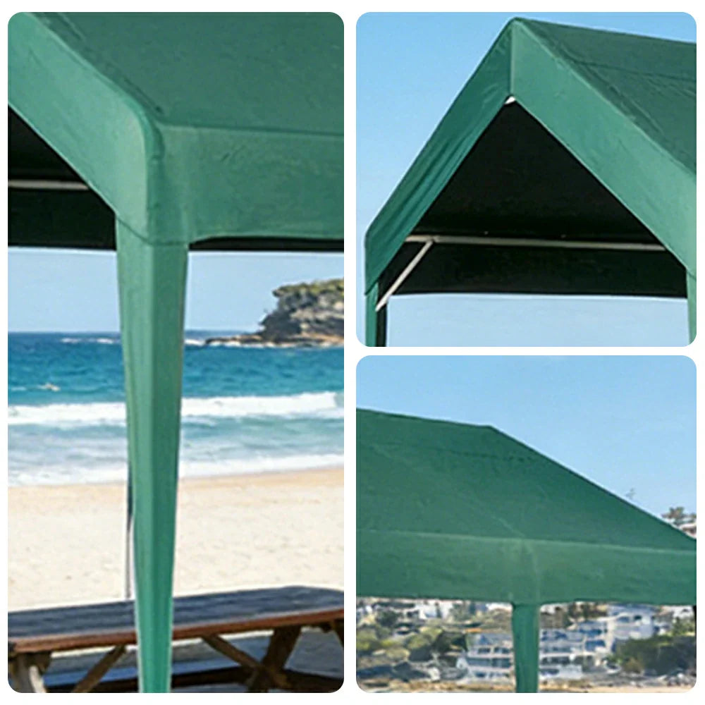 TREKKA Heavy-Duty Outdoor Canopy Tent - 3x6m Large Canopy Reinforced Steel Frame Waterproof & UV-Resistant Fabric Wind-Stable Structure - Army Green