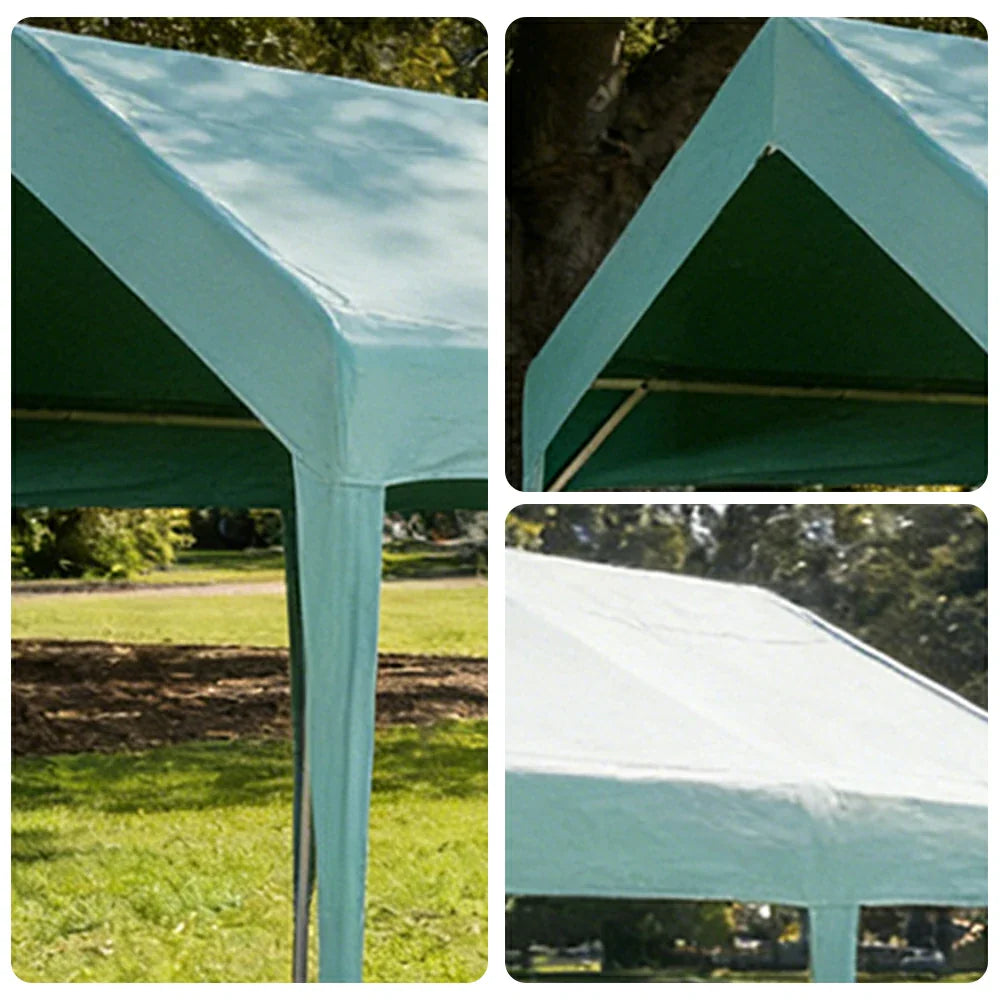 TREKKA Heavy-Duty Outdoor Canopy Tent - 3x6m Large Canopy Reinforced Steel Frame Waterproof & UV-Resistant Fabric Wind-Stable Structure - Blue