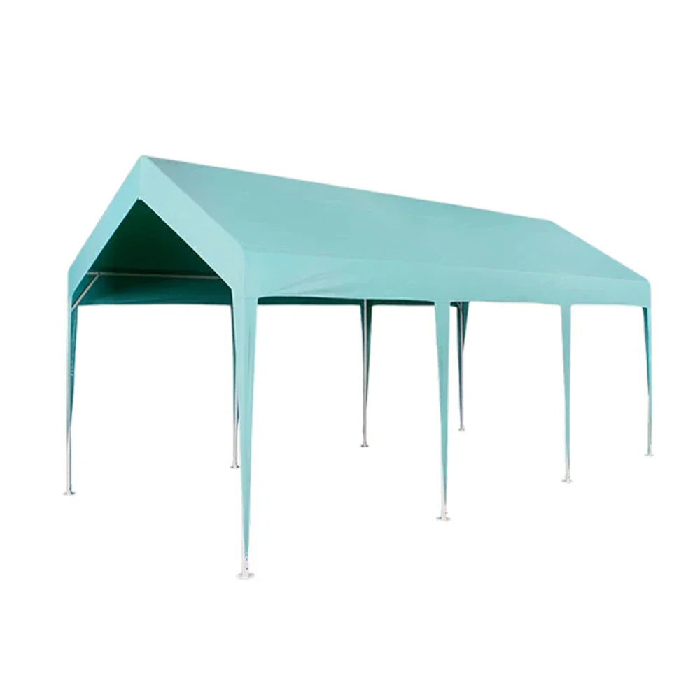 TREKKA Heavy-Duty Outdoor Canopy Tent - 3x6m Large Canopy Reinforced Steel Frame Waterproof & UV-Resistant Fabric Wind-Stable Structure - Blue
