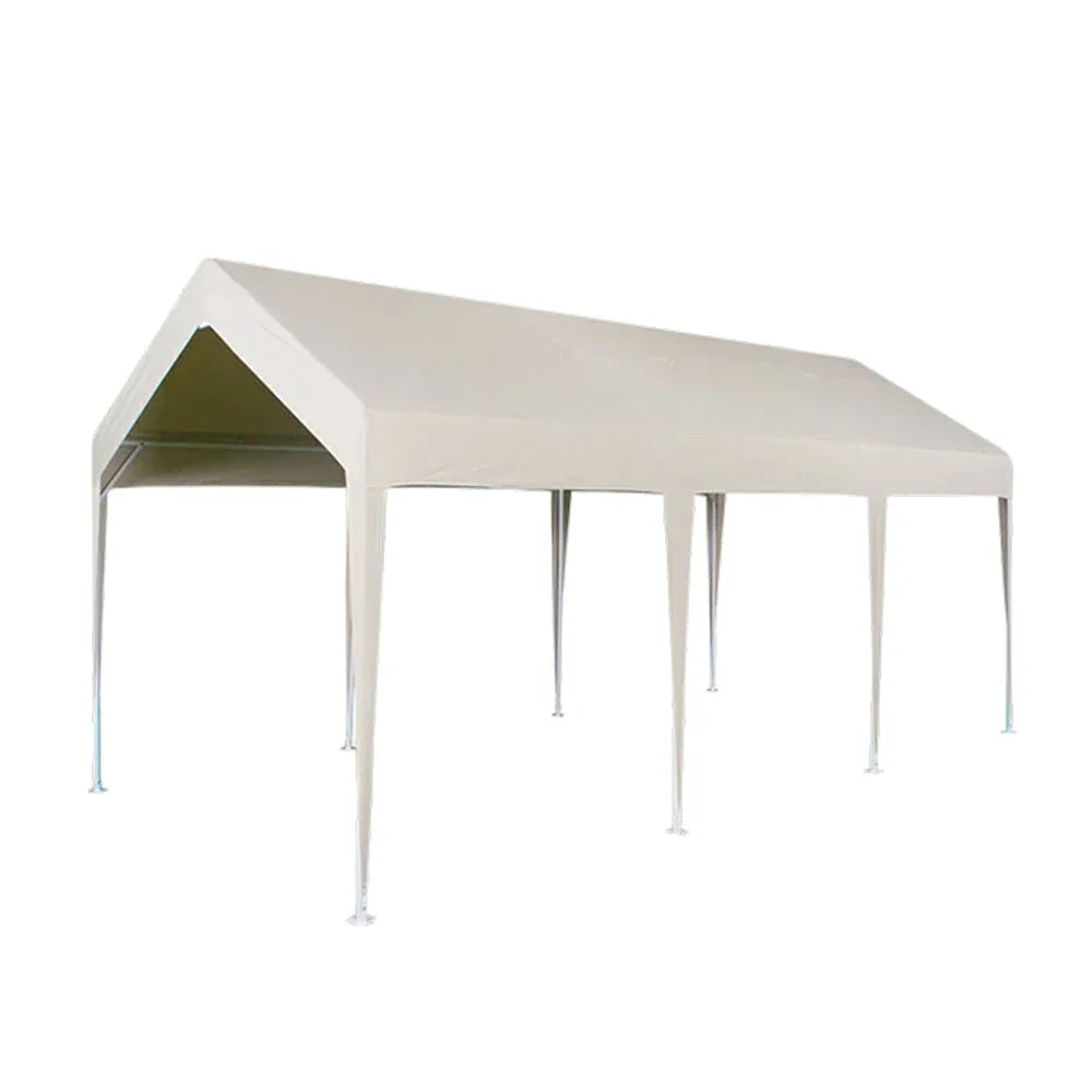 TREKKA Heavy-Duty Outdoor Canopy Tent - 3x6m Large Canopy Reinforced Steel Frame Waterproof & UV-Resistant Fabric Wind-Stable Structure - Beige