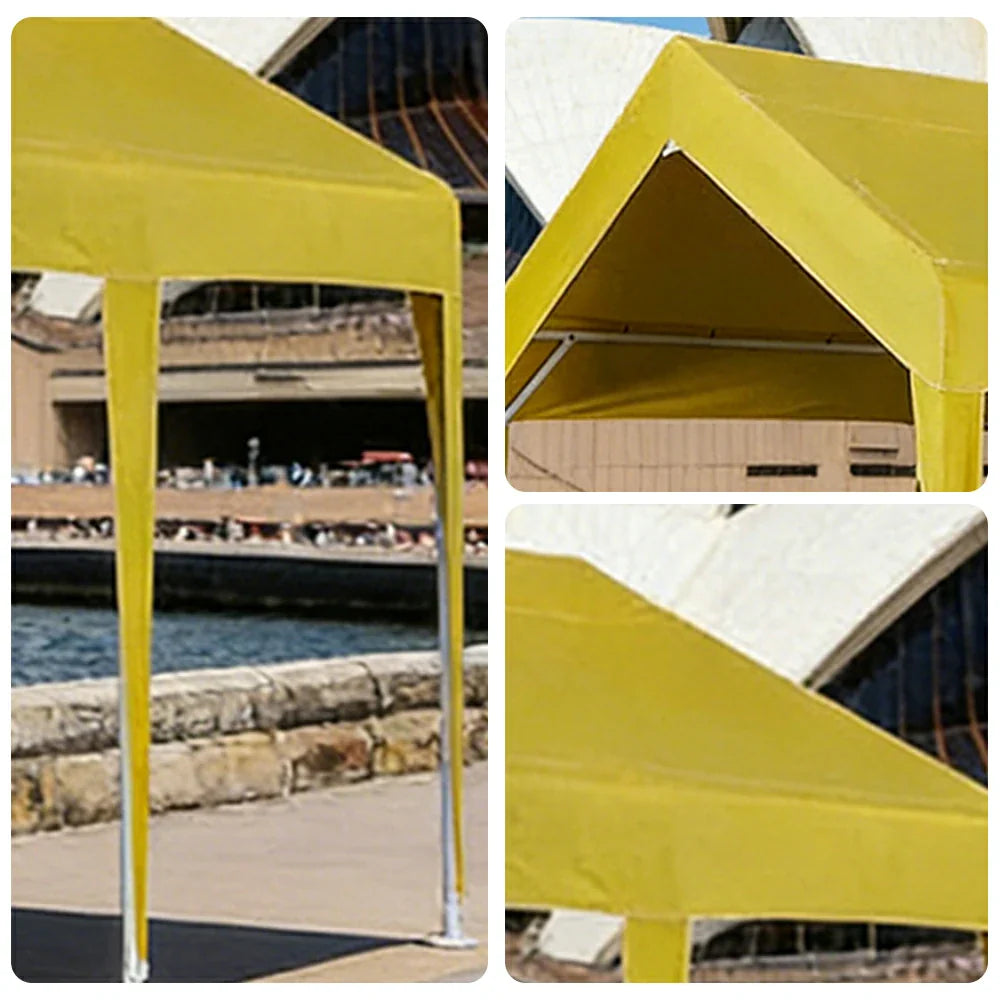 TREKKA Heavy-Duty Outdoor Canopy Tent - 3x6m Large Canopy Reinforced Steel Frame Waterproof & UV-Resistant Fabric Wind-Stable Structure - Orange