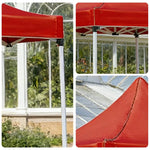 TREKKA Outdoor Pop-Up Canopy - 2/3m Square Canopy Reinforced Steel Frame Waterproof & UV-Resistant Fabric Wind-Stable Structure - Red