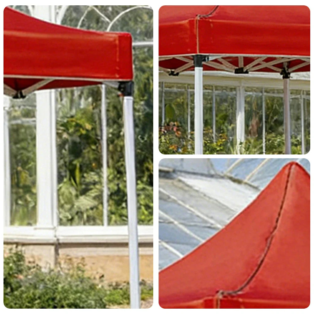 TREKKA Outdoor Pop-Up Canopy - 2/3m Square Canopy Reinforced Steel Frame Waterproof & UV-Resistant Fabric Wind-Stable Structure - Red