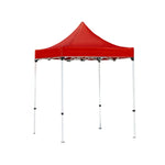 TREKKA Outdoor Pop-Up Canopy - 2/3m Square Canopy Reinforced Steel Frame Waterproof & UV-Resistant Fabric Wind-Stable Structure - Red
