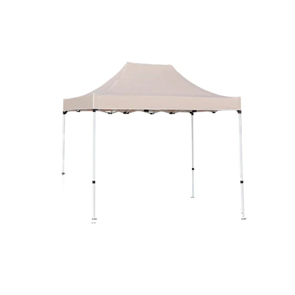 TREKKA Outdoor Pop-Up Canopy - 2/3m Square Canopy Reinforced Steel Frame Waterproof & UV-Resistant Fabric Wind-Stable Structure - Beige