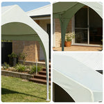 TREKKA Outdoor Arch Canopy Gazebo - 3x3m Canopy Only Reinforced Steel Frame Waterproof & UV-Resistant Fabric Wind-Stable Structure - Green