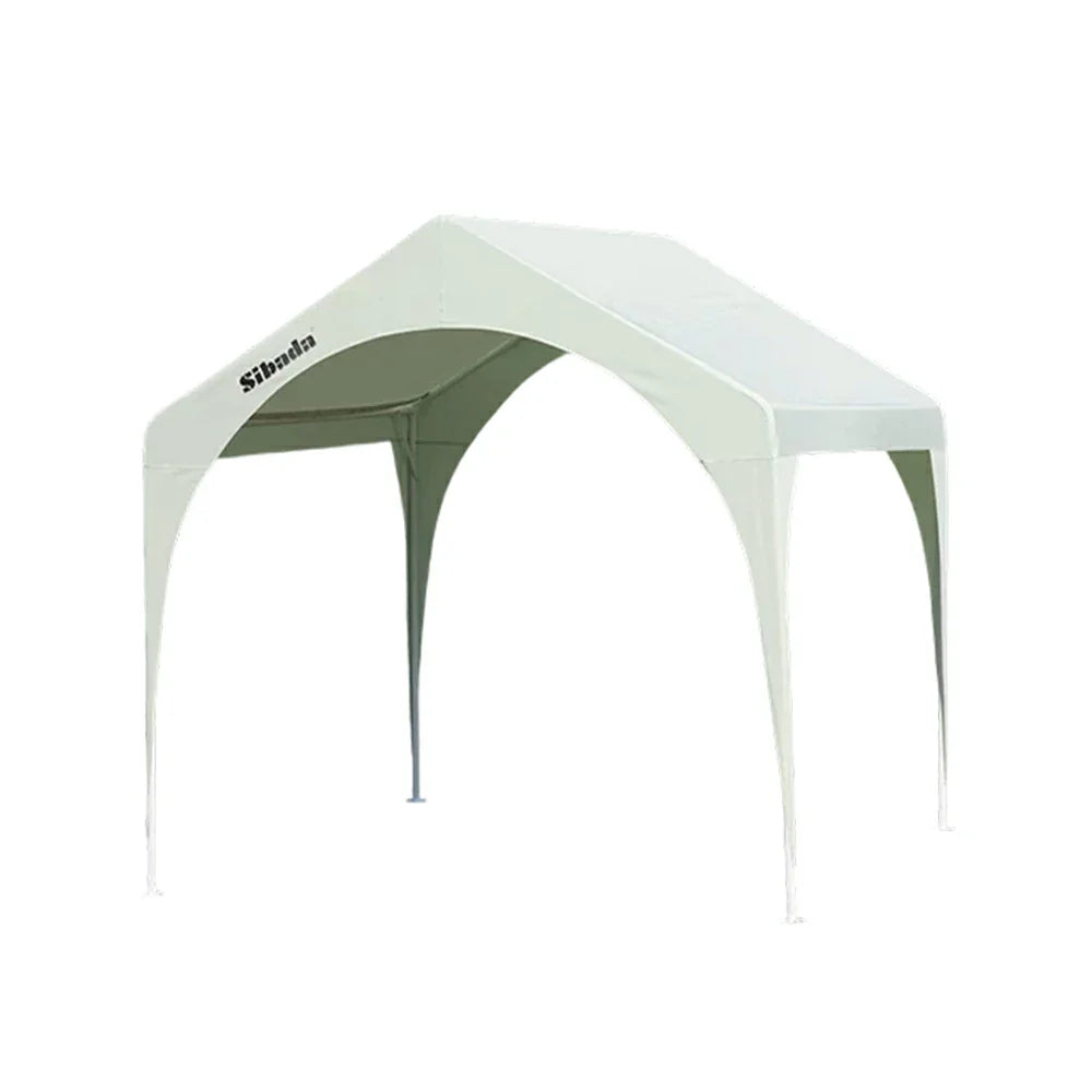 TREKKA Outdoor Arch Canopy Gazebo - 3x3m Canopy Only Reinforced Steel Frame Waterproof & UV-Resistant Fabric Wind-Stable Structure - Green