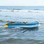 TREKKA 230/330/380cm Inflatable Kayak Durable PVC Construction Multi-Chamber Design Quick-Drain Valve Ideal for Fishing & Recreation - Blue