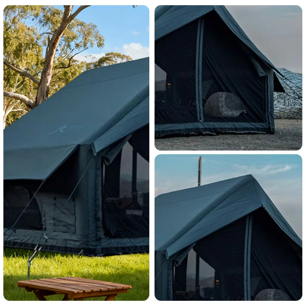 TREKKA Single Camping Tent with No-Extension Design -Waterproof, Windproof, Spacious Interior and Fast Setup for Outdoor Adventures -Grey