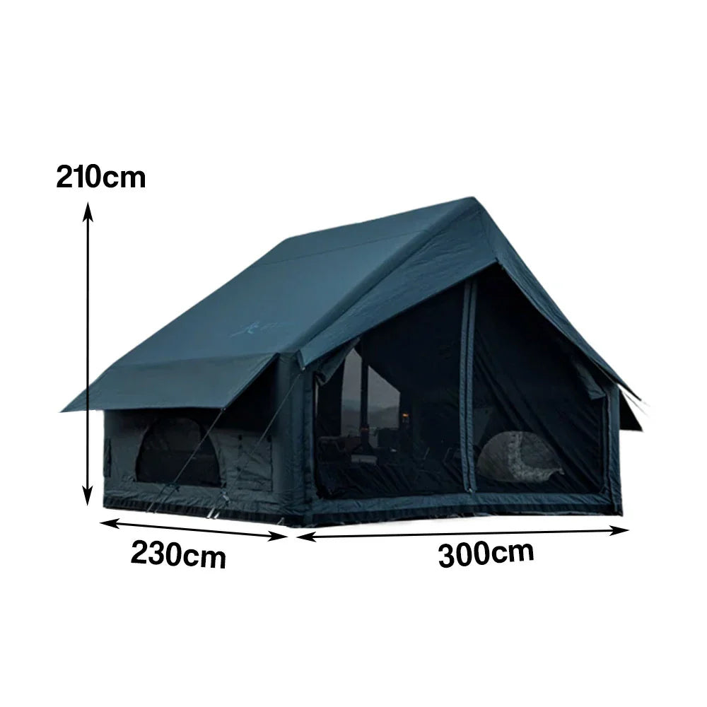 TREKKA Single Camping Tent with No-Extension Design -Waterproof, Windproof, Spacious Interior and Fast Setup for Outdoor Adventures -Grey