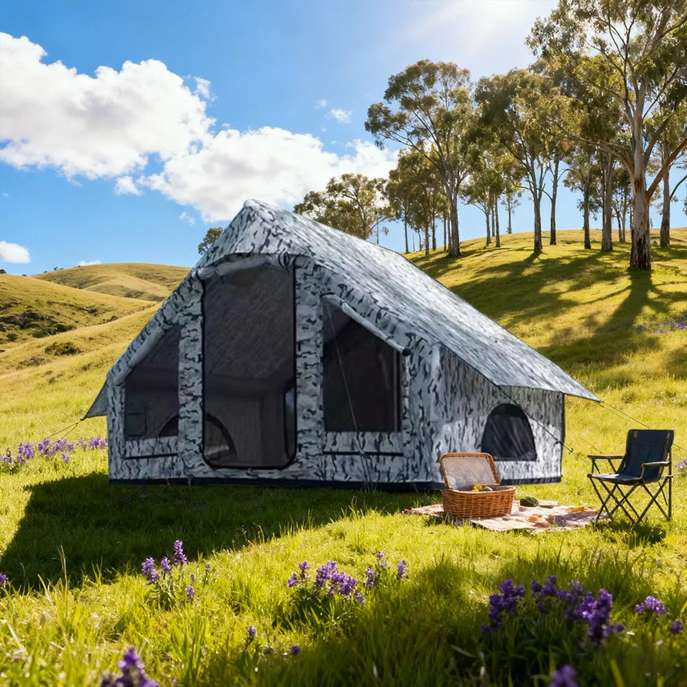 TREKKA Single Camping Tent No-Extension Rainfly Camo Edition -Waterproof, Windproof, Durable Outdoor Shelter with Easy Setup -Camouflage