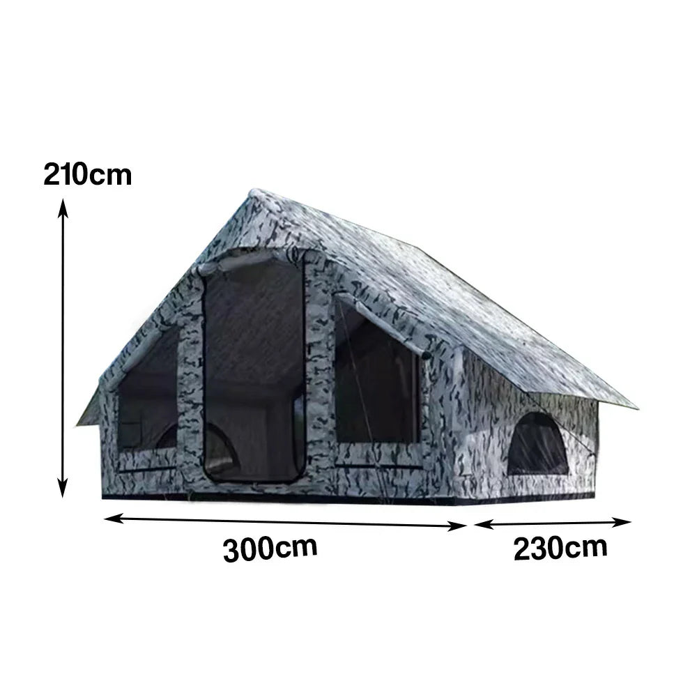TREKKA Single Camping Tent No-Extension Rainfly Camo Edition -Waterproof, Windproof, Durable Outdoor Shelter with Easy Setup -Camouflage