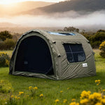TREKKA Modular Inflatable Camping Tent for 2-3 People - All-Season Use, Reinforced Stability, Suitable for Autumn & Winter - Army Green